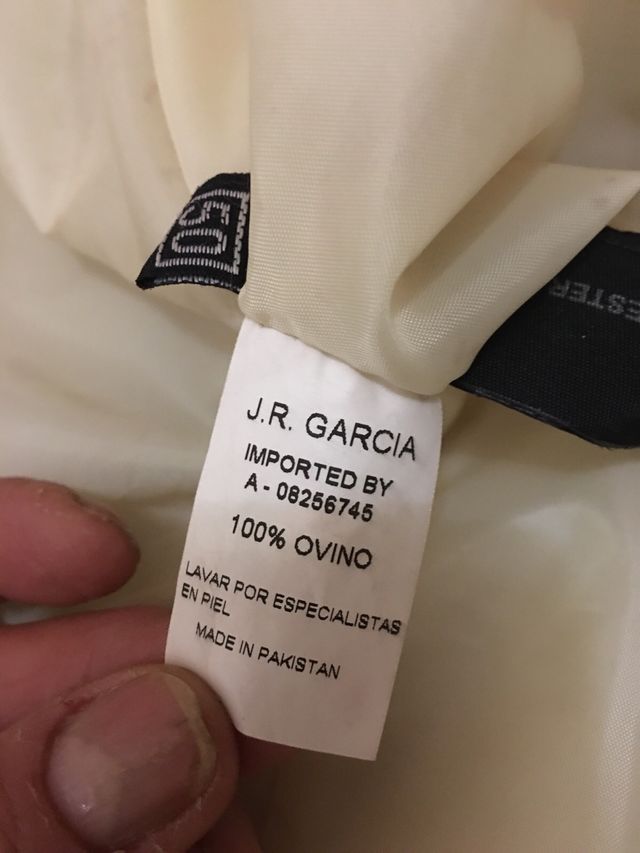 Chaqueta estilo clásica (J.R. Garcia) auténticA