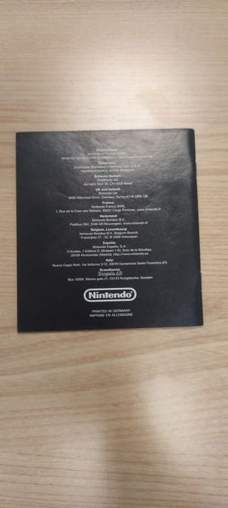 Instrucciones Game Boy Advance