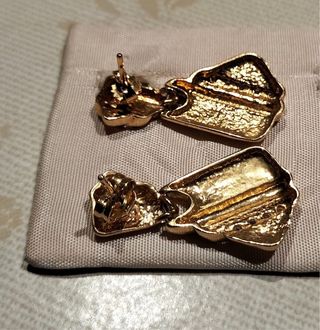 Pendientes antiguos chapado en oro 