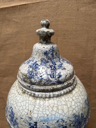 Gran bombonera con bonito vidriado