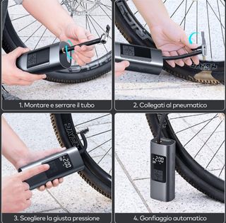 Compressore Aria Portatile Gonfiatore Elettrico di