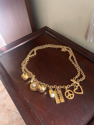 Cinturon Collar Moschino Charms
