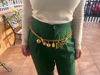 Cinturon Collar Moschino Charms
