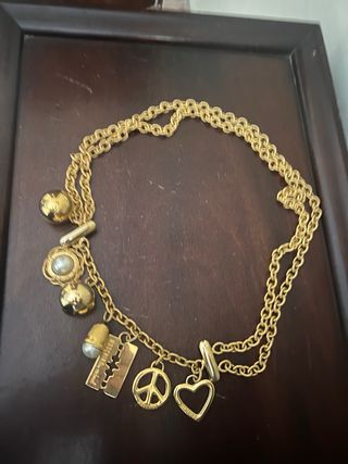Cinturon Collar Moschino Charms