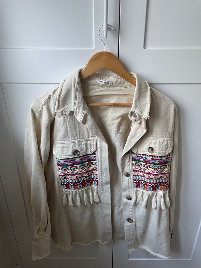 Sobrecamisa vaquera boho