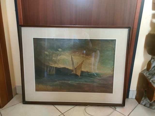 Dipinto vintage olio su tela