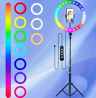 Anillo de luz de 25.4 cm con soporte de 157.48 cm