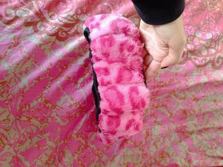 funda de volante rosa leopardo