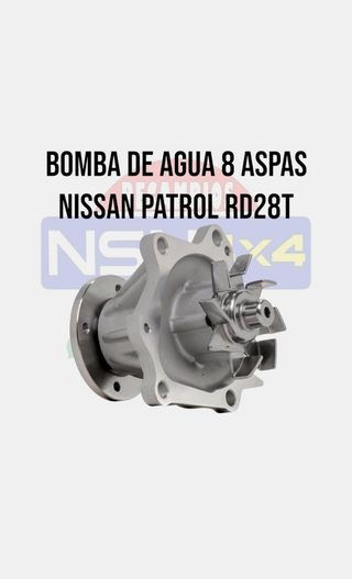 Bomba de agua de 8 aspas Nissan patrol