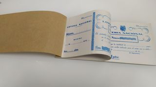 N° 155.- Talonario de Lotería Nacional antiguo