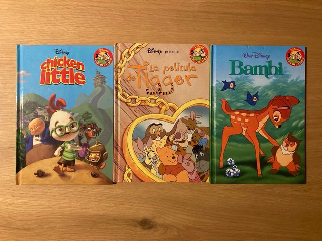 3 libros Disney