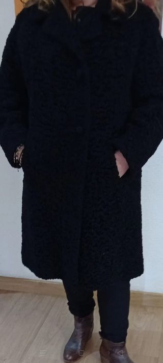 Abrigo de astracan auténtico