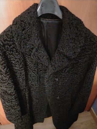 Abrigo de astracan auténtico