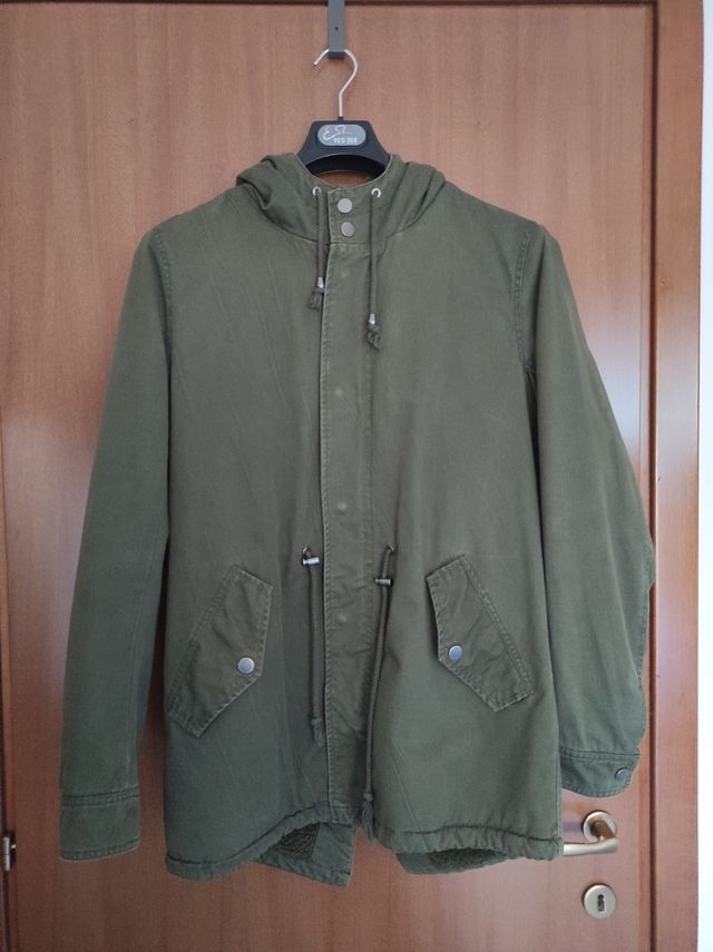 Parka uomo verde kaki 