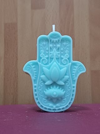 Velas grandes artesanales Mano de Fátima