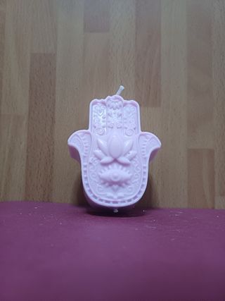Velas grandes artesanales Mano de Fátima