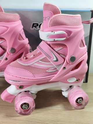 Patines rosa 4 tallas ajustables