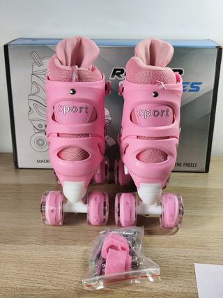 Patines rosa 4 tallas ajustables