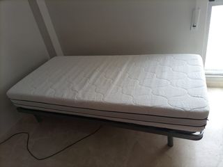 Cama articulada eléctrica con colchón