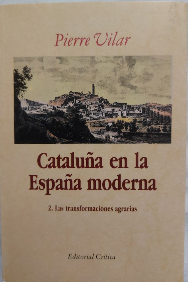 Cataluña en la edad moderna. Pierre Vilar