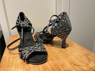 Zapatos de baile negros  ¡Como nuevos! Talla 38