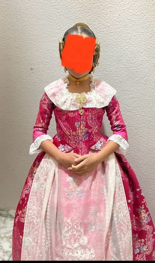 Traje fallera niña 9 10 años completo