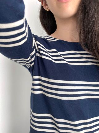 Vestido Navy en Algodón || S (36)