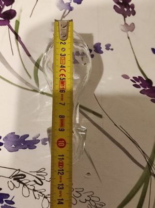 Bottiglia in vetro dipinta