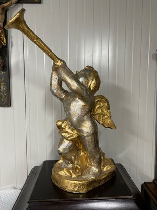 Antica coppia di angeli suonatori