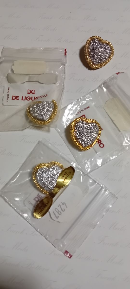 Bottoni placcato oro