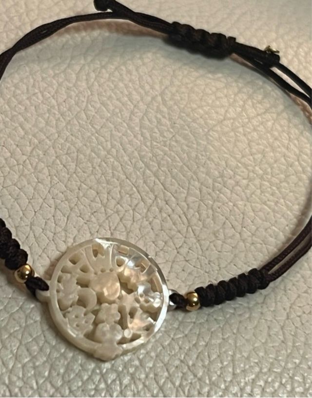 Pulsera Tous nacar 0ro hilo Mamaá