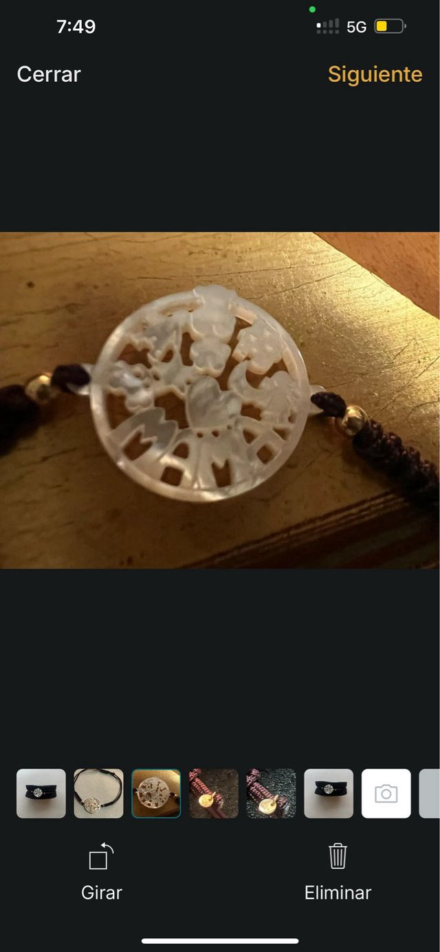 Pulsera Tous nacar 0ro hilo Mamaá