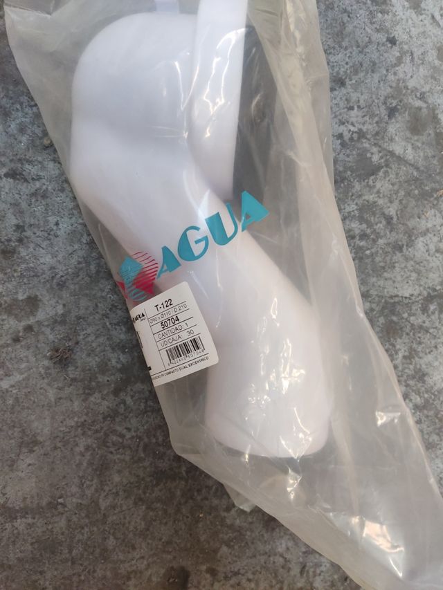 Lote codo dual tazas roca