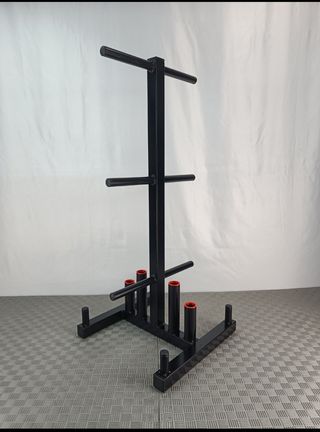 Soporte para discos de pesas y barras decsthlon