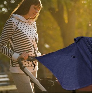 Protector sol/lluvia silla/coche de paseo azul