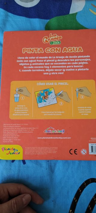 La granja de Zenón. Pinta con agua: Descubre los colores ¡Pintando solo con agua!