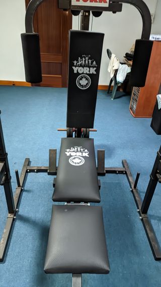 MAQUINA DE MUSCULACIÓN YORK PESAS FITNESS EN CASA