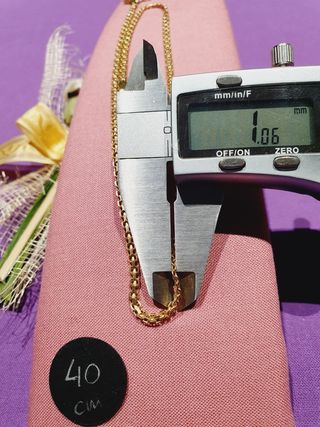 Collar 45cm.Maciza Oro 18kl 