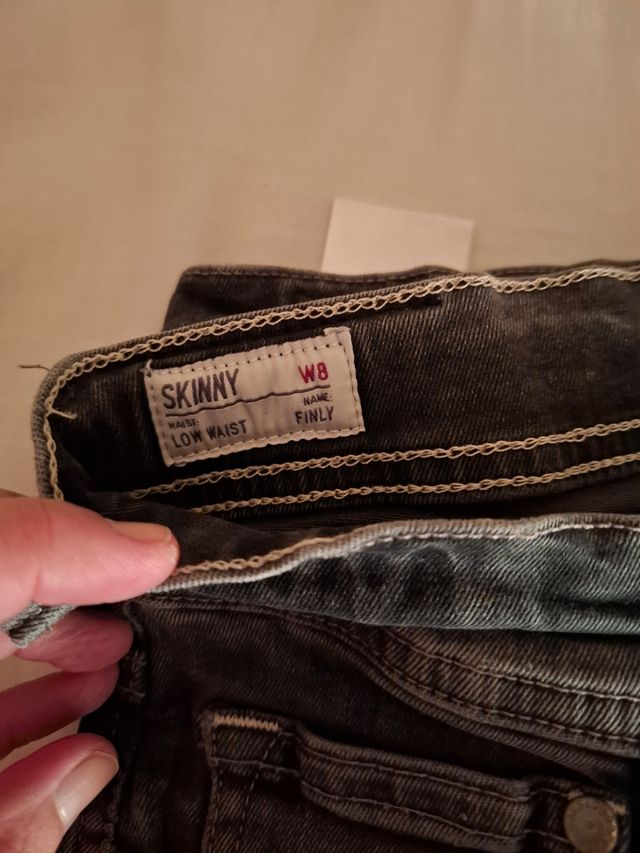 Pepe jeans W8 Skinny los waist grises