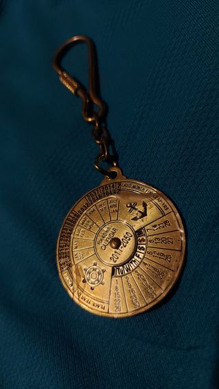 Porta chaves calendário