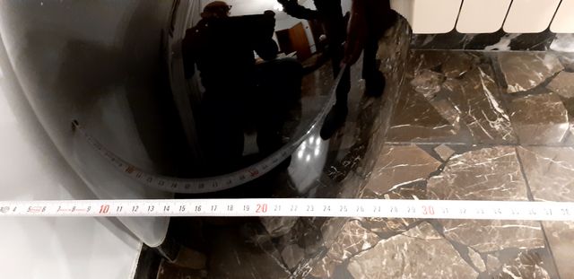 Vaso Venini nero originale altezza 63cm