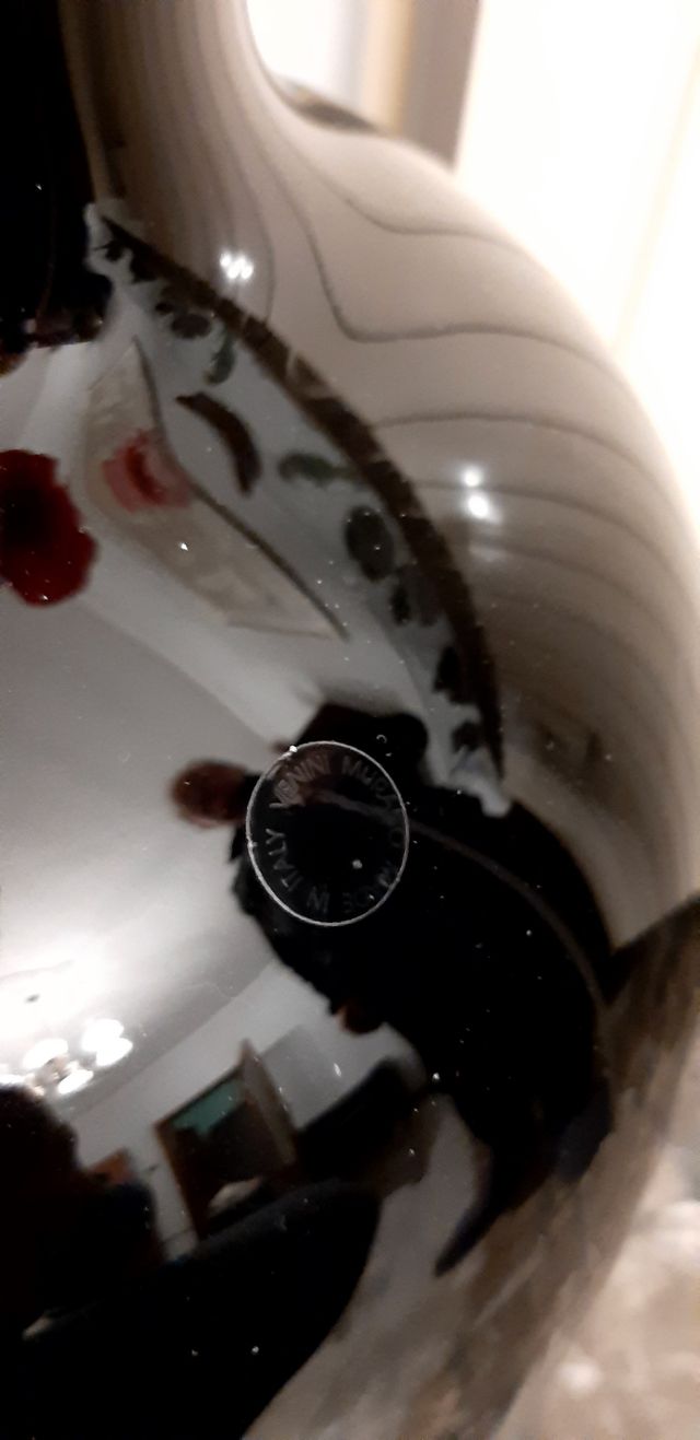 Vaso Venini nero originale altezza 63cm