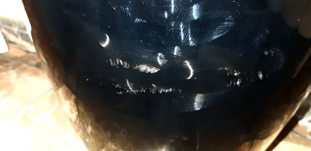 Vaso Venini nero originale altezza 63cm