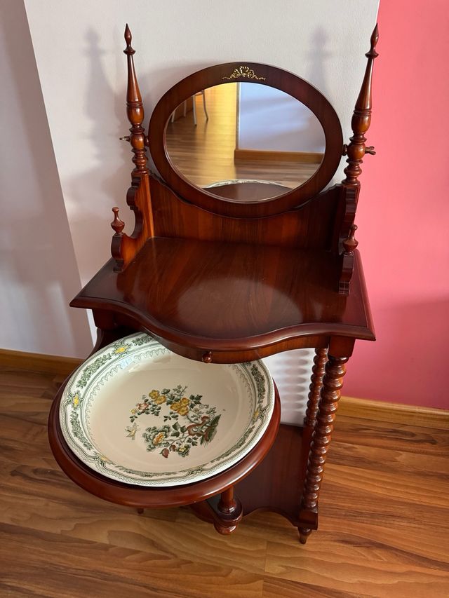 Tocador de madera de teka