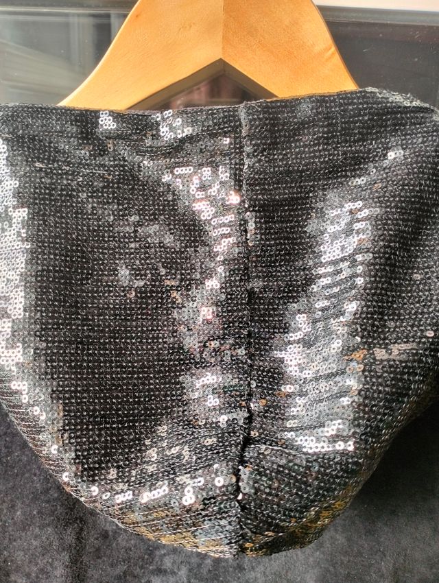 Chaqueta tipo bomber negra