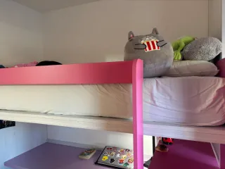 Litera infantil Kibuc con escritorio niña