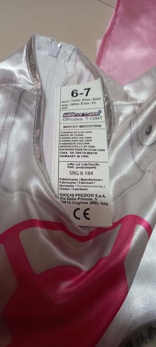 Costume carnevale Miracle Tunes,Julie,taglia M