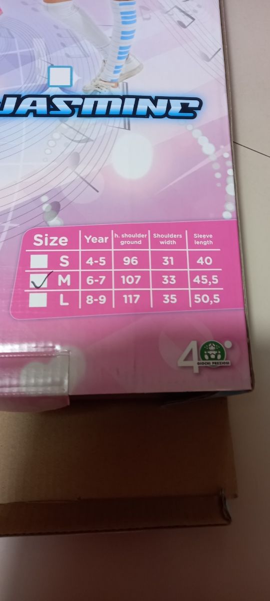 Costume carnevale Miracle Tunes,Julie,taglia M