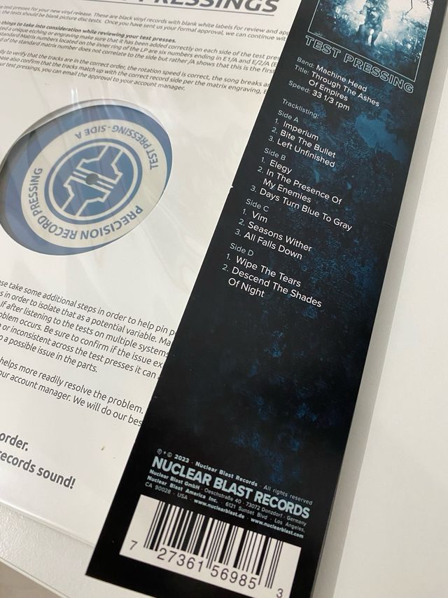 Vinilo TP Machine Head Through the Ashes Empires