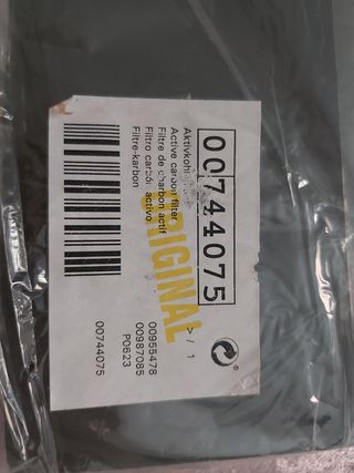 Filtro carbón para campana extractora